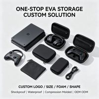 Étui de transport rigide en EVA résistant à l'usure, style simple et tendance, service entièrement personnalisé pour accessoires électroniques numériques