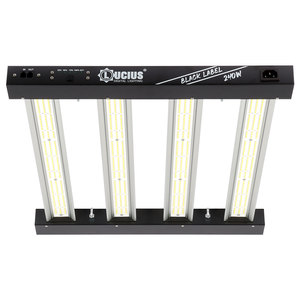 ไฟปลูกต้นไม้แบบ LED สเปกตรัมเต็ม 240W ยี่ห้อ Black Label คุณภาพสูง สำหรับปลูกพืชในร่ม พร้อมระบบควบคุมการหรี่แสง - Product Image 1