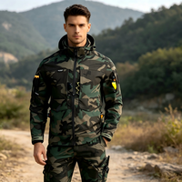Ensemble camouflage léger printemps/automne - Vêtements de travail multifonctionnels, résistants à l'usure et camouflants pour une utilisation en extérieur et tactique