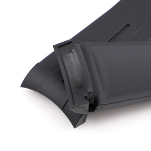 Correa de reloj de goma Gmt de despliegue de lujo de 20mm, correa de silicona granate con extremo curvo, cierre de mariposa, correas de reloj de goma curvas - Product Image 5