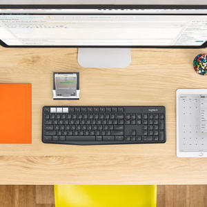 K375s Original 100% Keyboard 104 Keys 2.4ghz Usb <b>Wireless</b> Dual Mode for Laptop Notebook <b>Pc</b> Universal Stand K375s Office - Product Image 2