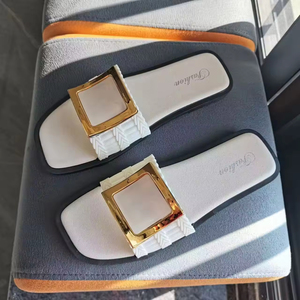 Sandalias Planas de Verano Estilo Coreano para Mujer, Nuevas, a la Moda, con Punta Abierta, Plataforma, Personalizadas, Acolchadas, Antideslizantes, de PVC, para Exteriores, para Estudiantes - Product Image 6