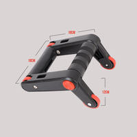 Barre de support pliable pour rouleau de roue abdominale pour la musculation et l'entraînement des muscles abdominaux