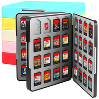 Étui de rangement magnétique en silicone 64-en-1 / 32-en-1 pour cartes de jeu Nintendo Switch & Switch 2 – Étui de protection pour cartouches de jeu