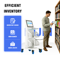 Equipo Inteligente para Bibliotecas, Carro de Inventario Móvil RFID, Sistema de Gestión de Bibliotecas, Solución de Automatización Inteligente