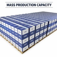 Caja de Cartón Corrugado Azul Marino Ecológica y Personalizable con Asas Troqueladas para Ropa, Regalos y Envíos de Comercio Electrónico
