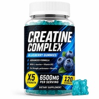 Gommes à la créatine favorisant la croissance musculaire, la santé osseuse, la récupération corporelle, complément alimentaire sportif stimulant l'immunité
