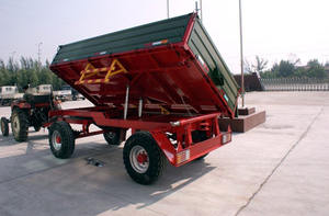 Remorque de tracteur agricole 8-12 tonnes, essieu <span class=keywords><strong>tandem</strong></span>, benne hydraulique pour le transport de céréales et de marchandises en vrac - Product Image 3