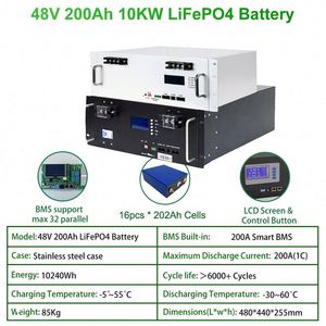 Dawnice 51.2V 15kwh Lithium Ion Fer Phosphate Armoire de batterie 200ah 280ah Monté en rack Batterie de stockage d'énergie - Product Image 3