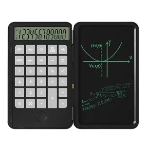 Calculadora de escritório lcd 6.5 polegadas, 12 dígitos, calculadora, notebook, pranchetas de desenho, com calculadora eletrônica, venda imperdível