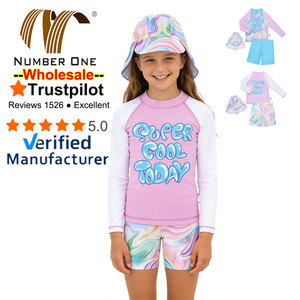 Traje <span class=keywords><strong>de</strong></span> Baño <span class=keywords><strong>de</strong></span> 3 Piezas para Niñas, Manga Larga, Pantalones Cortos <span class=keywords><strong>de</strong></span> Baño, Gorra, Lindo Traje <span class=keywords><strong>de</strong></span> Baño Dividido para Niños, Traje <span class=keywords><strong>de</strong></span> Baño Moderno para Niños, Ropa <span class=keywords><strong>de</strong></span> Playa - Product Image 1
