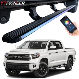 บันไดข้างรถยนต์ไฟฟ้าแบบพับเก็บได้ ทำจากอะลูมิเนียม สำหรับรถกระบะขับเคลื่อน 4 ล้อ รุ่นปี <span class=keywords><strong>2013</strong></span> 2016 2017 2019 โตโยต้า ทันดรา - Product Image 1