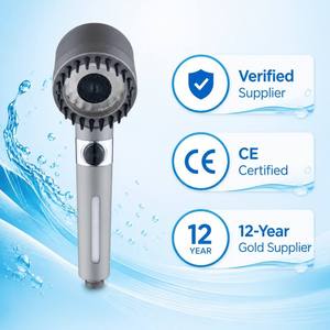 Vente chaude Gun Grey haute <span class=keywords><strong>pression</strong></span> économie d'eau trois fonctions salle <span class=keywords><strong>de</strong></span> bain <span class=keywords><strong>douche</strong></span> à main avec fonction <span class=keywords><strong>de</strong></span> massage filtre en coton pp - Product Image 1