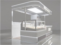 Stand d'exposition en bois YTSF-I86 pour crème glacée, modulaire, durable, portable, facile à assembler, de haute qualité, pour expositions et salons professionnels