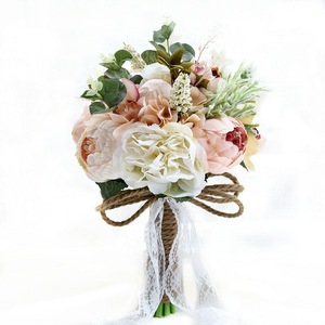 Suministros de Decoración para Bodas al por Mayor, Ramo de Novia y Damas de Honor con Flores Artificiales de Seda - Product Image 4
