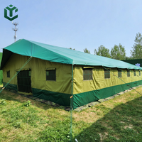 Meilleure tente à une chambre, durable, résistante à l'eau, quatre saisons, en toile verte, pour 100 personnes (surplus militaire)