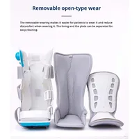 Attelle de cheville respirante avec fermeture pour correction du pied tombant, protection contre les entorses et soutien du tendon d'Achille - Livraison directe