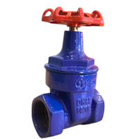 Vanne à guillotine en fonte ductile à joint souple, manuelle, pour le contrôle de l'eau, DN50 PN16, certifiée ISO9001