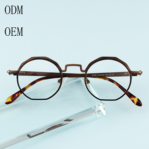 Fabriek Direct Schattige Vintage Roestvrij Full <span class=keywords><strong>Frame</strong></span> Unisex Leesbril Print Patroon Diamant Gezicht Vorm Blauw Licht Bescherming - Product Image 5