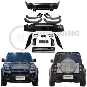 Kit de carrocería de parachoques de plástico PP a <span class=keywords><strong>precio</strong></span> de fábrica para <span class=keywords><strong>Land</strong></span> <span class=keywords><strong>Rover</strong></span> <span class=keywords><strong>Defender</strong></span> 90/110/130 2019 + Kit de carrocería Escalar a Lumma con parachoques de parrilla - Product Image 1
