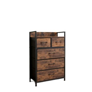Cross-border best-selling <b>chest</b> of drawers <b>storage</b> cabinet, simple and modern barn door <b>storage</b> cabinet, bedroom, living room, - Product Image 4