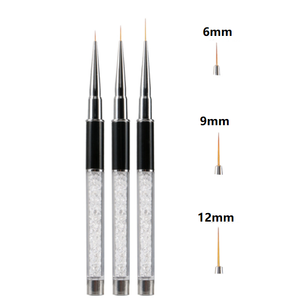 Pinceau de précision pour nail art à manche diamant, faible MOQ, pour la peinture de lignes fines sur vernis gel et la conception de manucure - Product Image 5