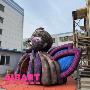 Zarif tanrıça şişme tünel, müzik festivali dekor şişme dj sahne standında su geçirmez tünel - Product Image 6