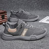 Nouvelles baskets décontractées pour hommes, de haute qualité, respirantes, en toile, style coréen, polyvalentes, semelle en caoutchouc, chaussures durables