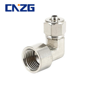 <b>Quick</b>-Connect Nickel-Plated Copper Fitting External PL6-02 Elbow Internal Thread <b>Quick</b> <b>Connector</b> PC Model Pneumatic Parts - Product Image 5