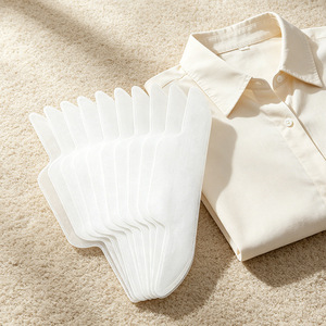 Collar Stickers For Shirts Sweat Absorbing Disposable Inner Patch Universal Size White Rectangle Shape - Product Image 1