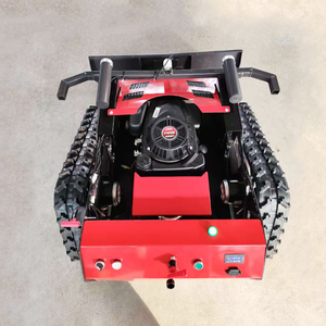 Hoogwaardige snoerloze zelfrijdende industriële benzine grasmaaier met afstandsbediening, duwspatel, 500 mm breedte - Product Image 5