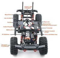 Véhicule tout-terrain télécommandé RGT EX86120 RC, échelle 1/10, 2.4G, 4 roues motrices, Monster Truck, voiture d'escalade tout-terrain, RTR