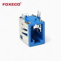 Connecteur FAKRA miniature de qualité automobile FOXECO, compatible FPC, plusieurs couleurs, connexions fiables pour antennes de véhicules