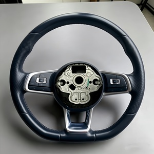 Volant personnalisé en cuir pleine fleur pour Volkswagen VW Polo <span class=keywords><strong>Golf</strong></span> R 6 <span class=keywords><strong>7</strong></span> 8 GTi Passat B7 B8 Jetta Tiguan MK6 MK7 - Product Image 6
