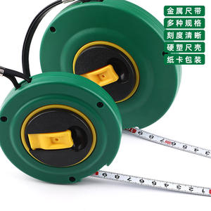 Mètre à ruban Tuosen à rembobinage automatique 20m, lame en acier, retour automatique, boîtier rond, mesure métrique - Product Image 2