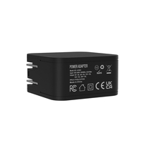Chargeur USB C GaN 100W, port unique, PD 3.0, charge rapide, prise pliable, adaptateur de voyage US/EU/AU/UK pour ordinateur portable, iPhone, Samsung