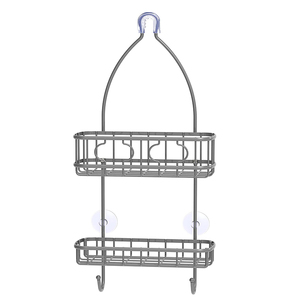Étagère suspendue en fil métallique stable ferme Anti-balançoire organisateur de caddie de <span class=keywords><strong>douche</strong></span> sur le support de <span class=keywords><strong>douche</strong></span> étagère de caddie de <span class=keywords><strong>douche</strong></span> sans perceuse - Product Image 3