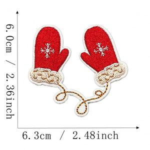 Patchs thermocollants écologiques brodés à l'ordinateur pour cadeaux de Noël, chaussettes, gants, bonhomme de neige, gâteau, sucette, pour vêtements, sacs, chapeaux - Product Image 6