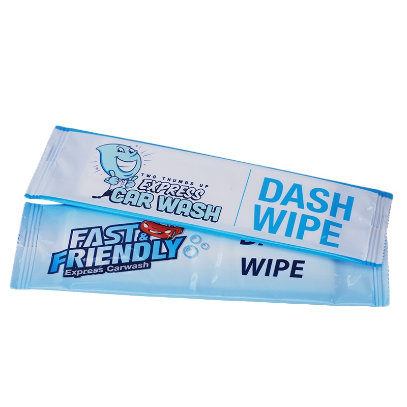 Custom Logo Individually Packed Car care Wipes Interior Dashboard Leather Non-alcoholic Cleaning Wet Wipes dash wipes