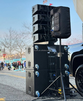 Sub 8006-AS Double 18 Pouces Caisson de Basses Actif Haut-Parleur Audio Professionnel Subwoofers Puissants en Contreplaqué
