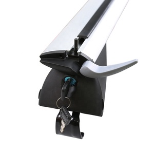 TÜV GS Test Universal Aluminium Autodach träger für Fahrrad Kanu Ski Kajak Gepäck mit Schloss an Bestehenden Erhöhten Seitens chienen mit Spalt - Product Image 4