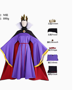Costumi di Halloween per Donne Adulte, Cosplay Regina Madrina, Storia della Cenerentola, Regina Cattiva, Set Completo in Poliestere, Abito Elegante - Product Image 3