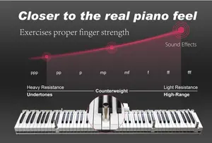 Chất lượng cao bán buôn Đàn piano điện Grand electronique 88 chạm bàn phím kỹ thuật số pian 88 trọng phím cụ KORG Midi