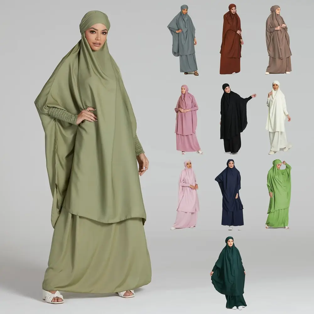 Baju Muslim Sabrina sayani Burkha Muslim Abaya modis Khimar Hijab saku dicetak grosir di Inggris