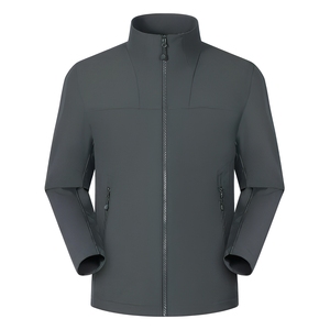 Veste respirante en polyester softshell 300 g/m², personnalisable avec logo, pour marques de vêtements américaines. - Product Image 1