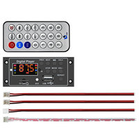 Módulo Reproductor MP3 con Amplificador Digital VIRE 2*20W, DC 12V, Inalámbrico 5.3, Placa Decodificadora de Audio para Auto con USB