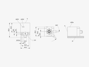 Capteur de proximité inductif Balluff BES0222 Factor 1 BES Q40KFU-PSC35Z-S04G-011 35mm Sn IP67 Anti-magnétique Neuf - Product Image 4