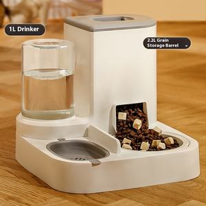 موزع طعام أوتوماتيكي للكلاب سعة 2 لتر صديق للبيئة مع موزع ماء مقاوم للماء IPx6 ووعاء طعام للاستخدام الداخلي - Product Image 1