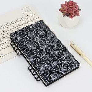 DIY penutup pengikat bujet baru Camellia Spiral longgar daun jelas dicetak <span class=keywords><strong>Notebook</strong></span> penutup 6 lubang A6 & A5 akrilik penutup Binder - Product Image 1
