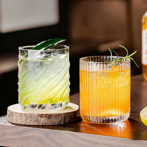 Cổ Điển Gợn Whiskey Thủy Tinh, Nhật Bản Phong Cách Highball Cốc, Tay Thổi Pha Lê Cũ Fashioned Cup Cho Bia Nước Ép Cà Phê - Product Image 5